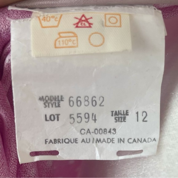 Vintage 70s Sears the Fashion Place Belted Pleated Pink & Grey Dress Women’s 12 - Picture 11 of 13